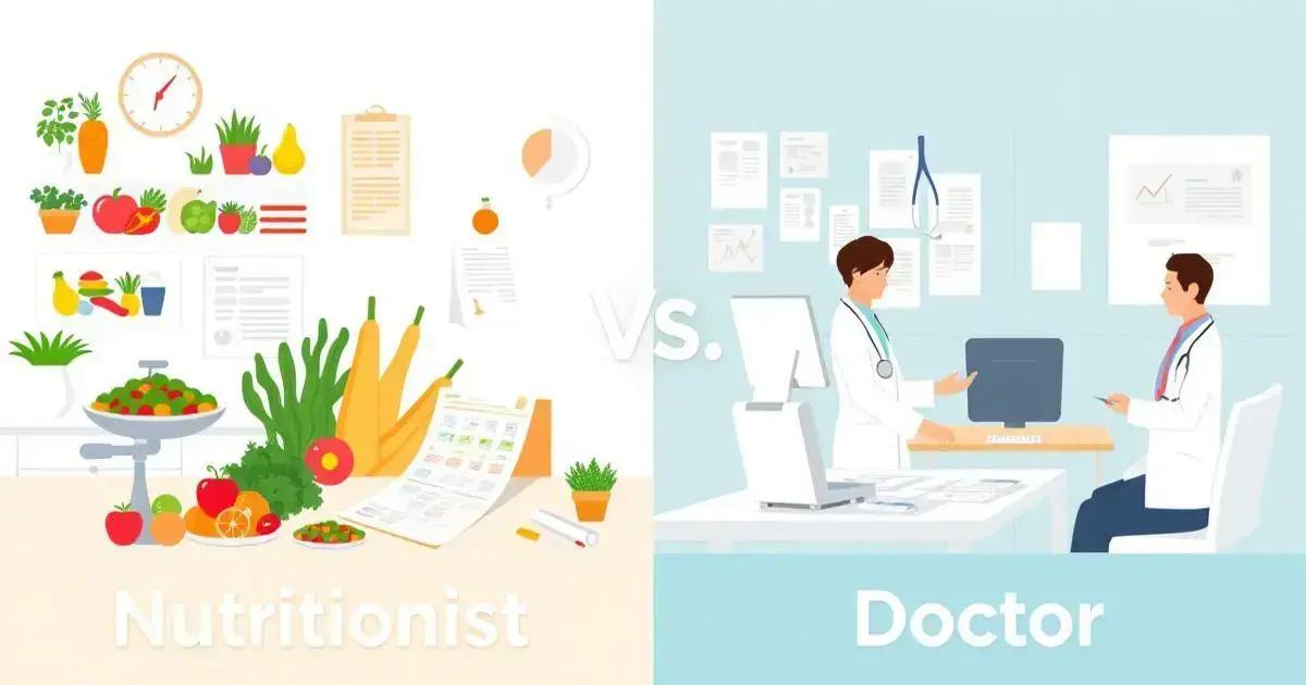 Diferença entre nutricionista e médico